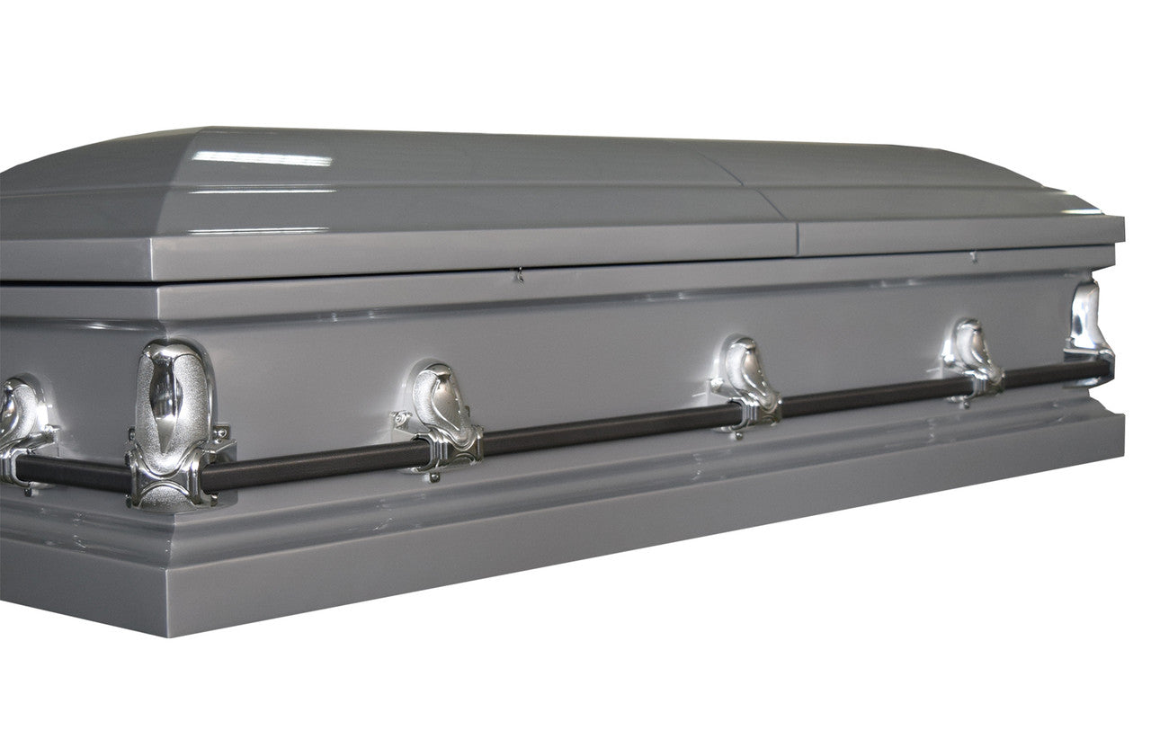 Spartan Silver/Economy Silver Casket - Metal Casket